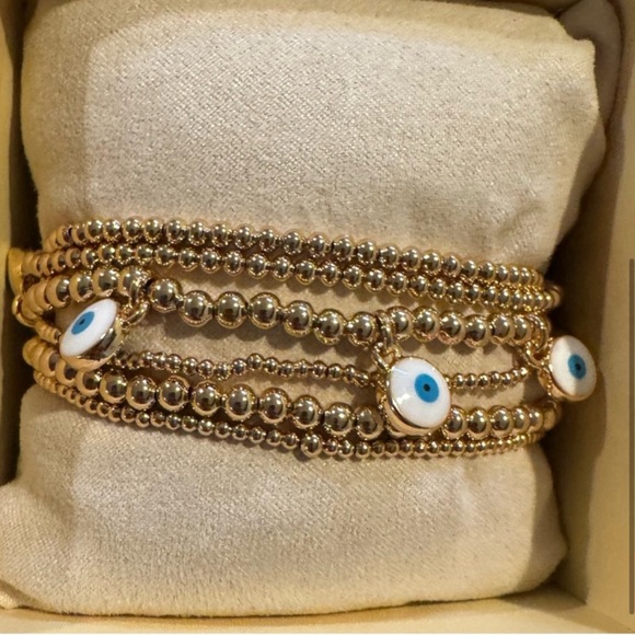 Gorgeous, House of Harlow 1960 gold tone stretch bracelets ❤️ - Picture 4 of 6